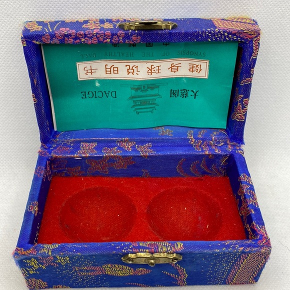 Chinese Large Musical Baoding Balls Stress Relief Relaxation Asian with Case - Picture 8 of 11